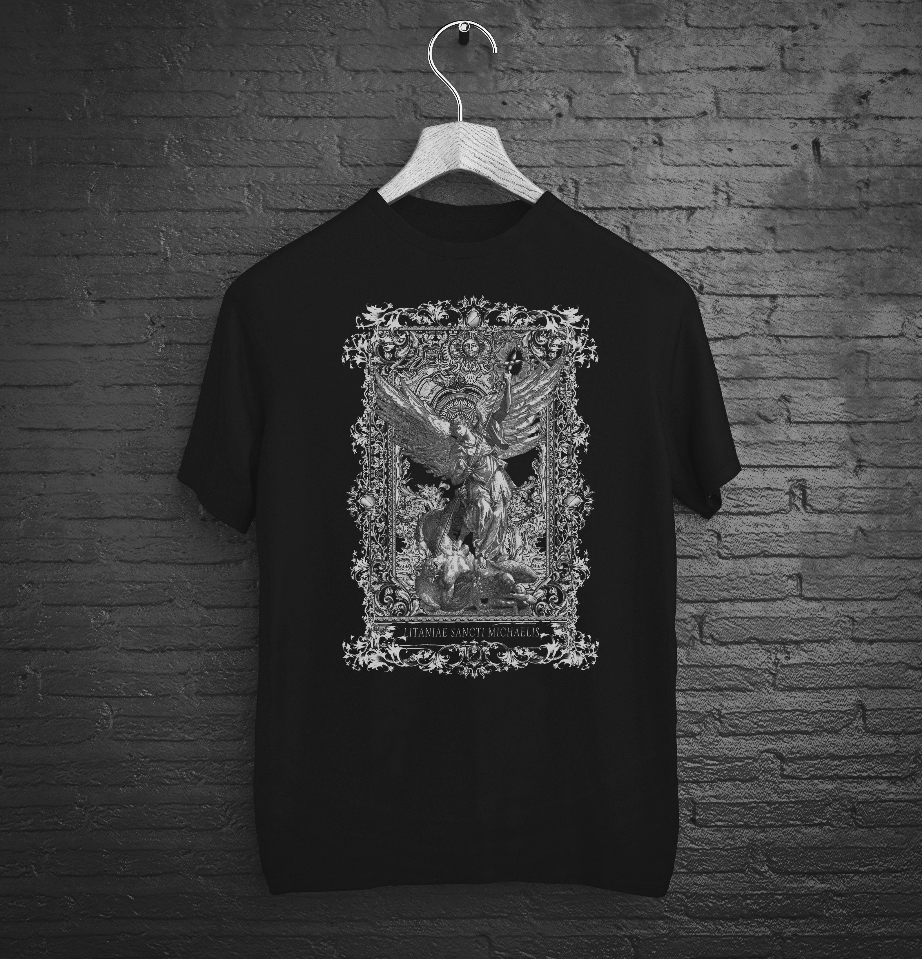 graphic black white t shirt