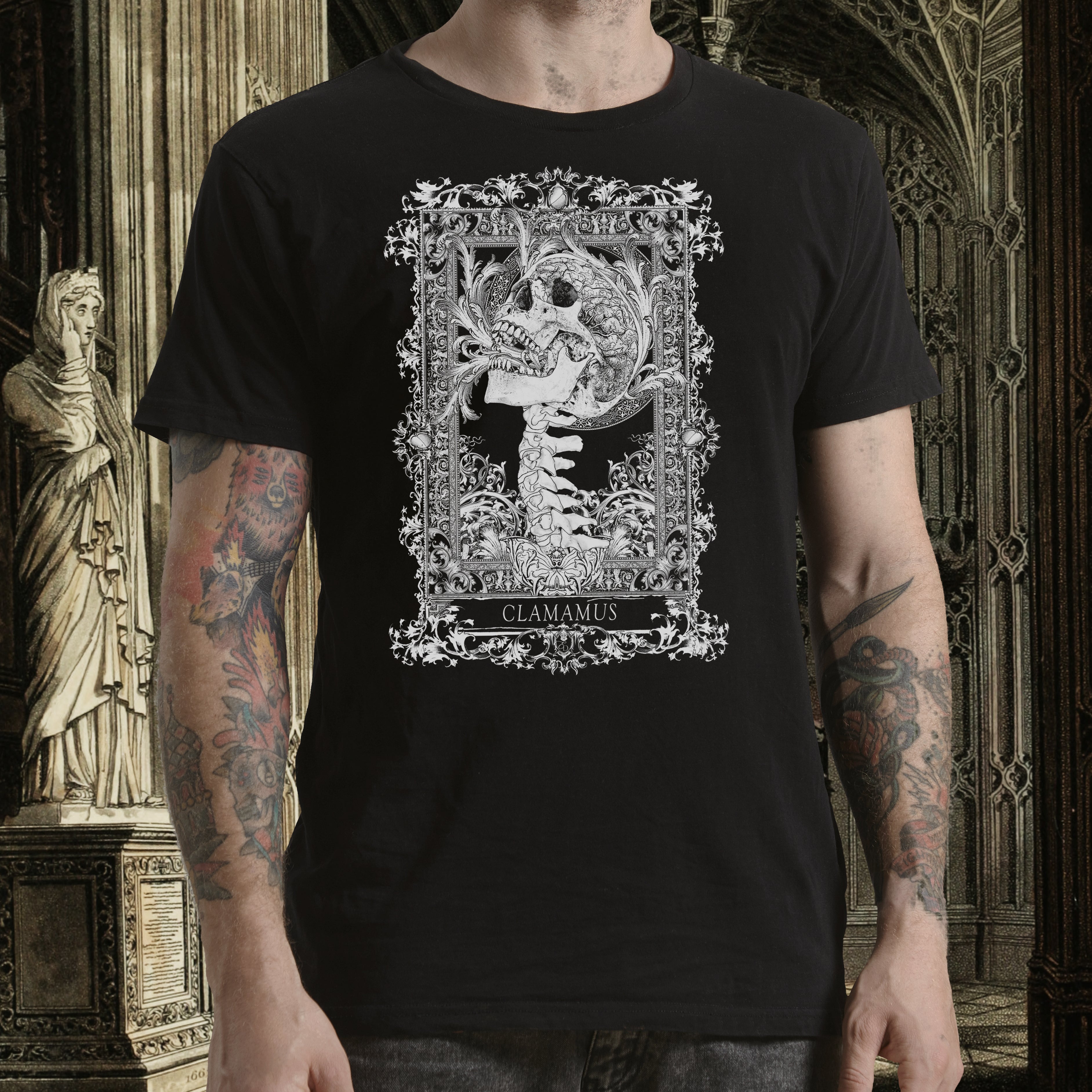 goth tee black graphic