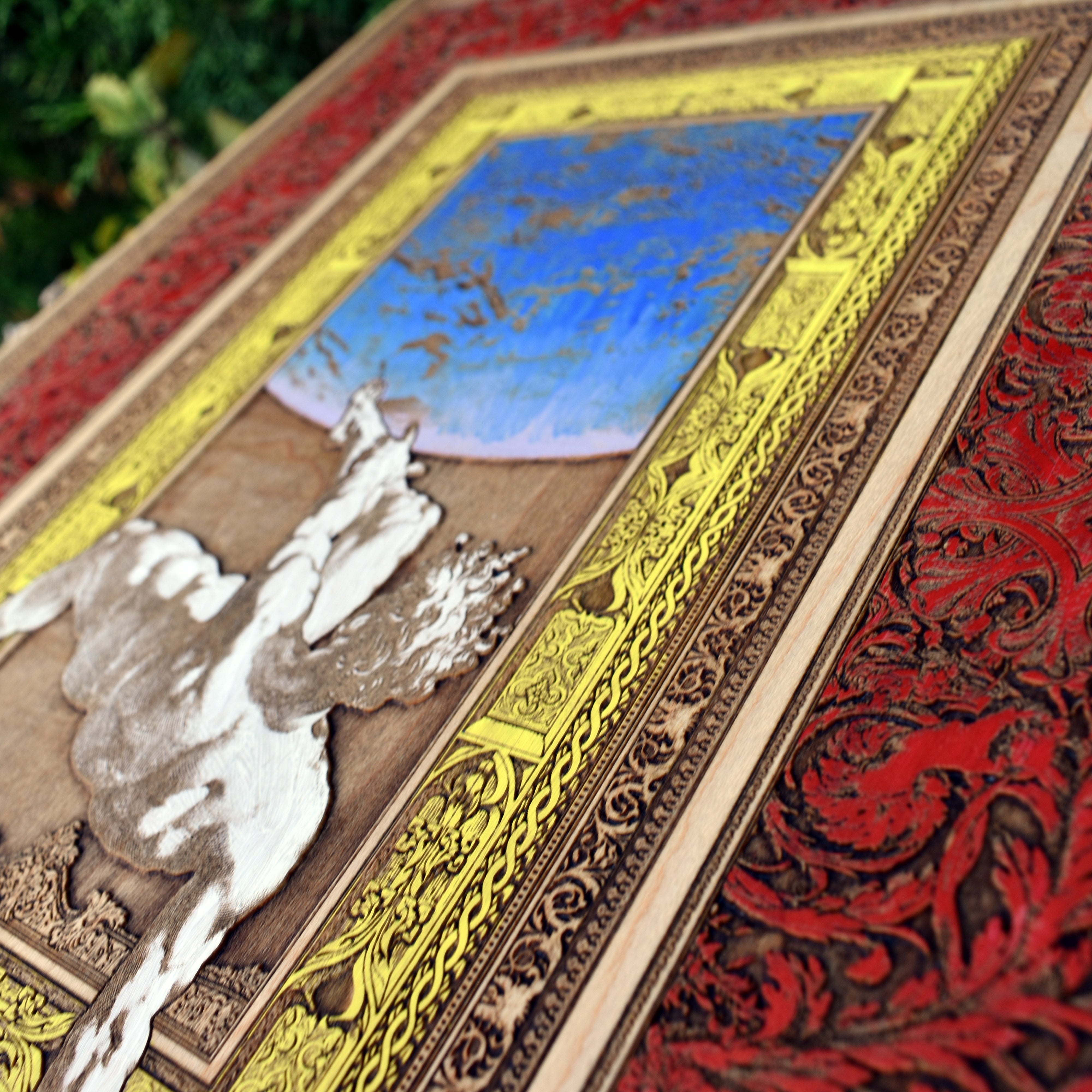 Phaethon Fall - Artwork on Maple - Large