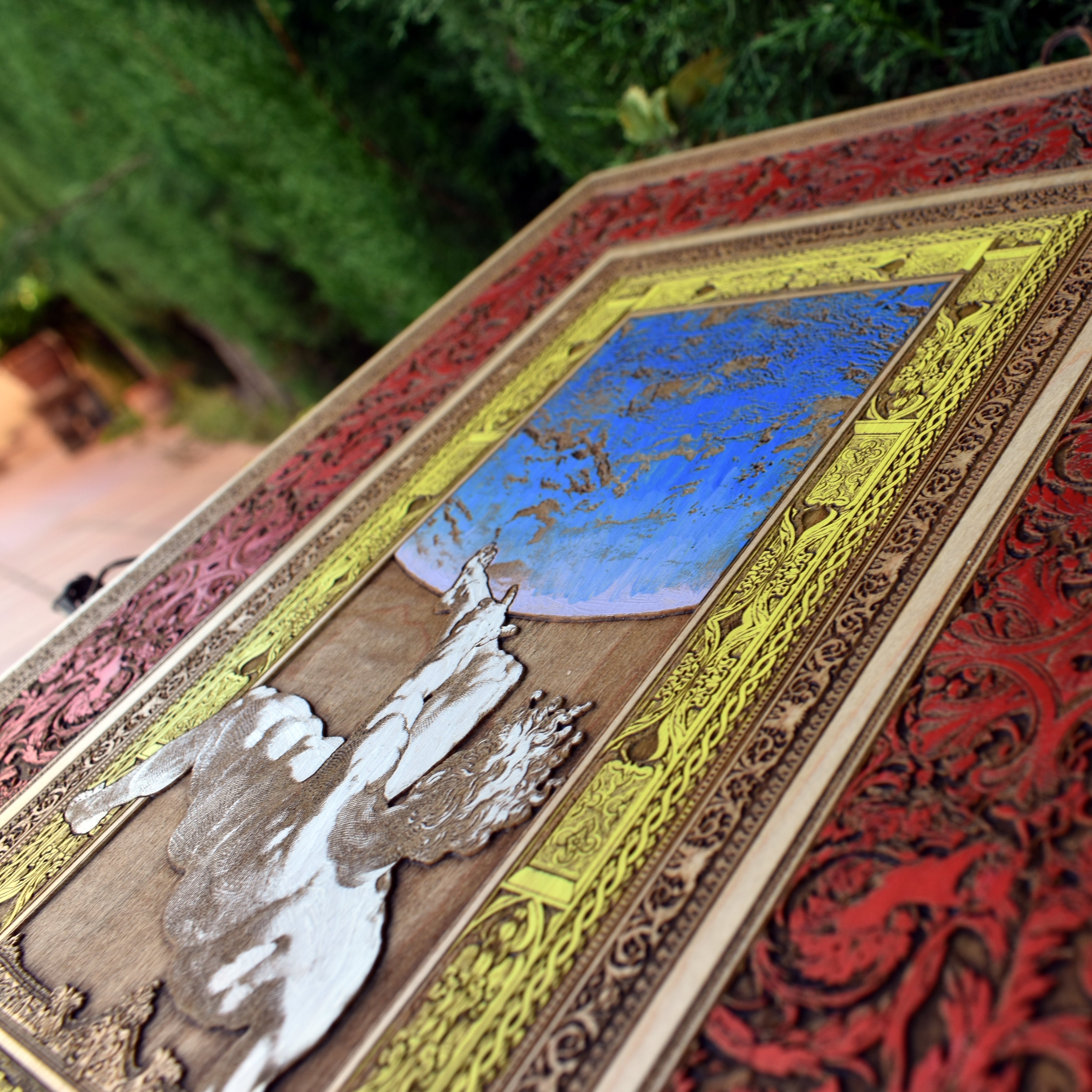 Phaethon Fall - Artwork on Maple - Large