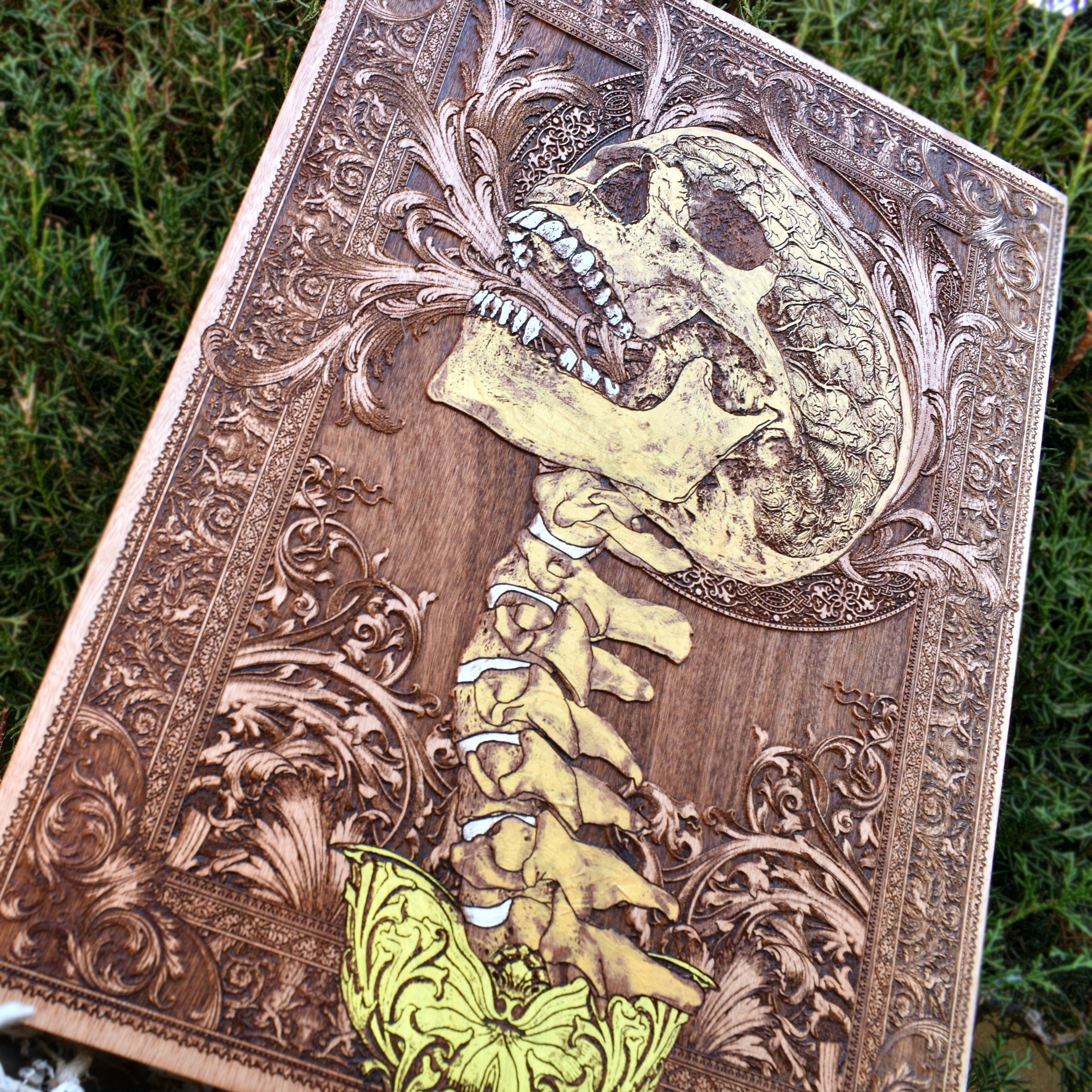 Scream - Large size cedar Wood