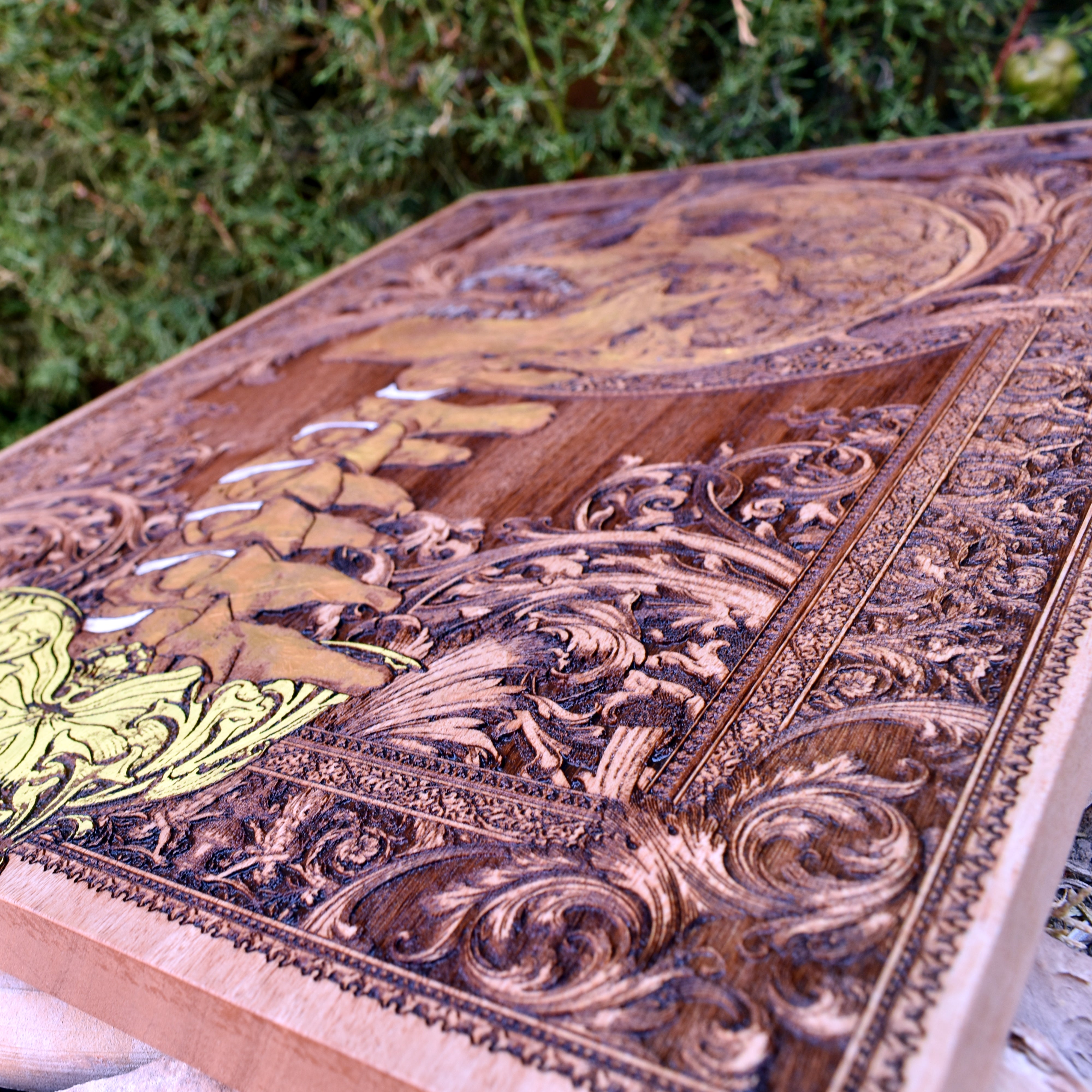 Scream - Large size cedar Wood