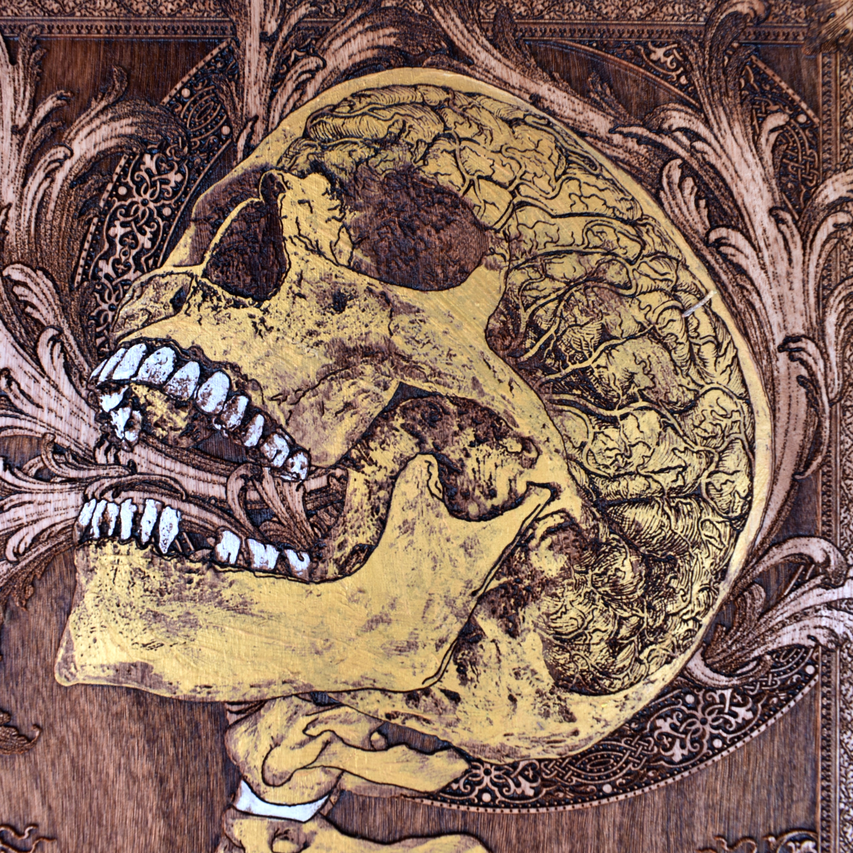 Scream - Large size cedar Wood