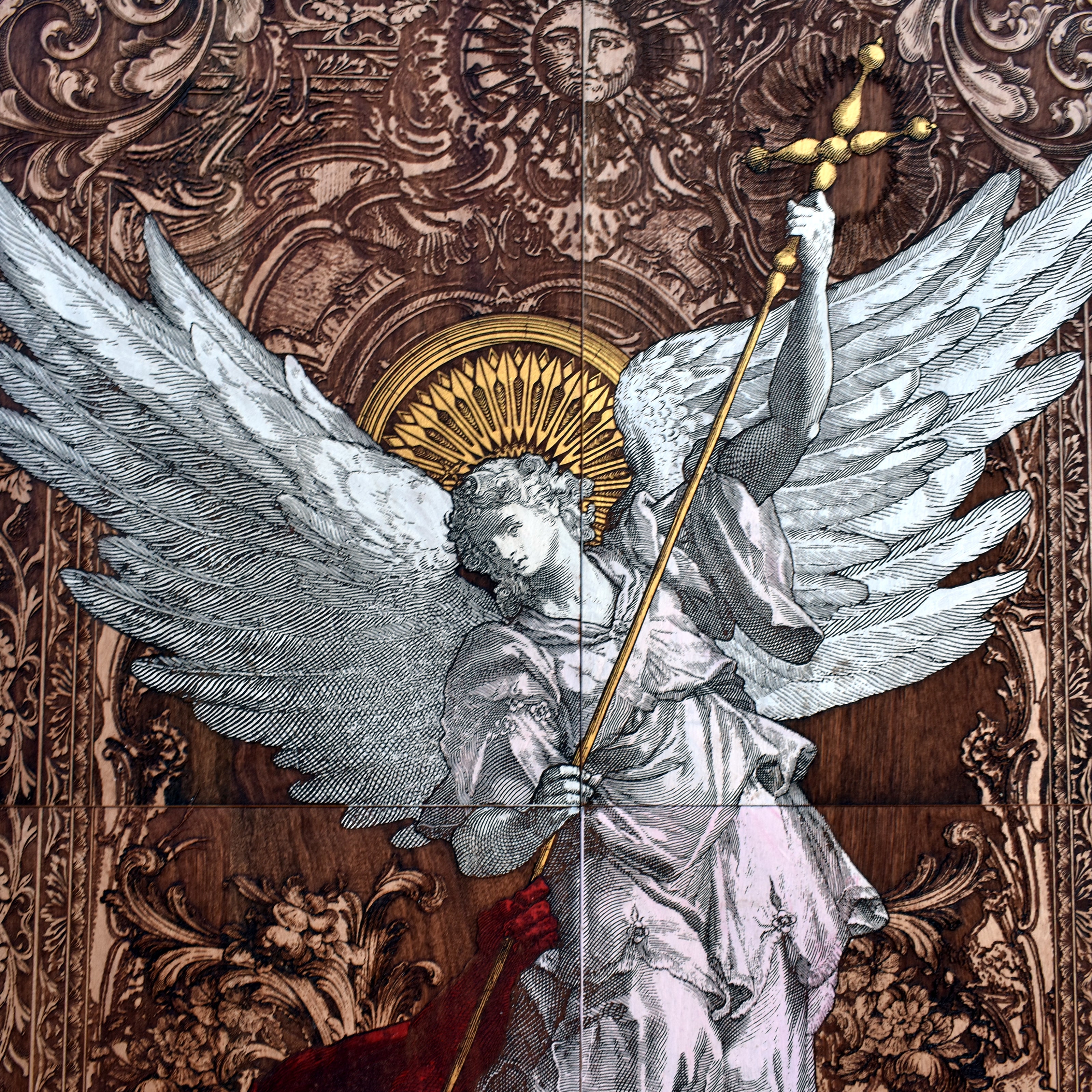 St Michael The Archangel - Mega Size - 4 Wood Pieces