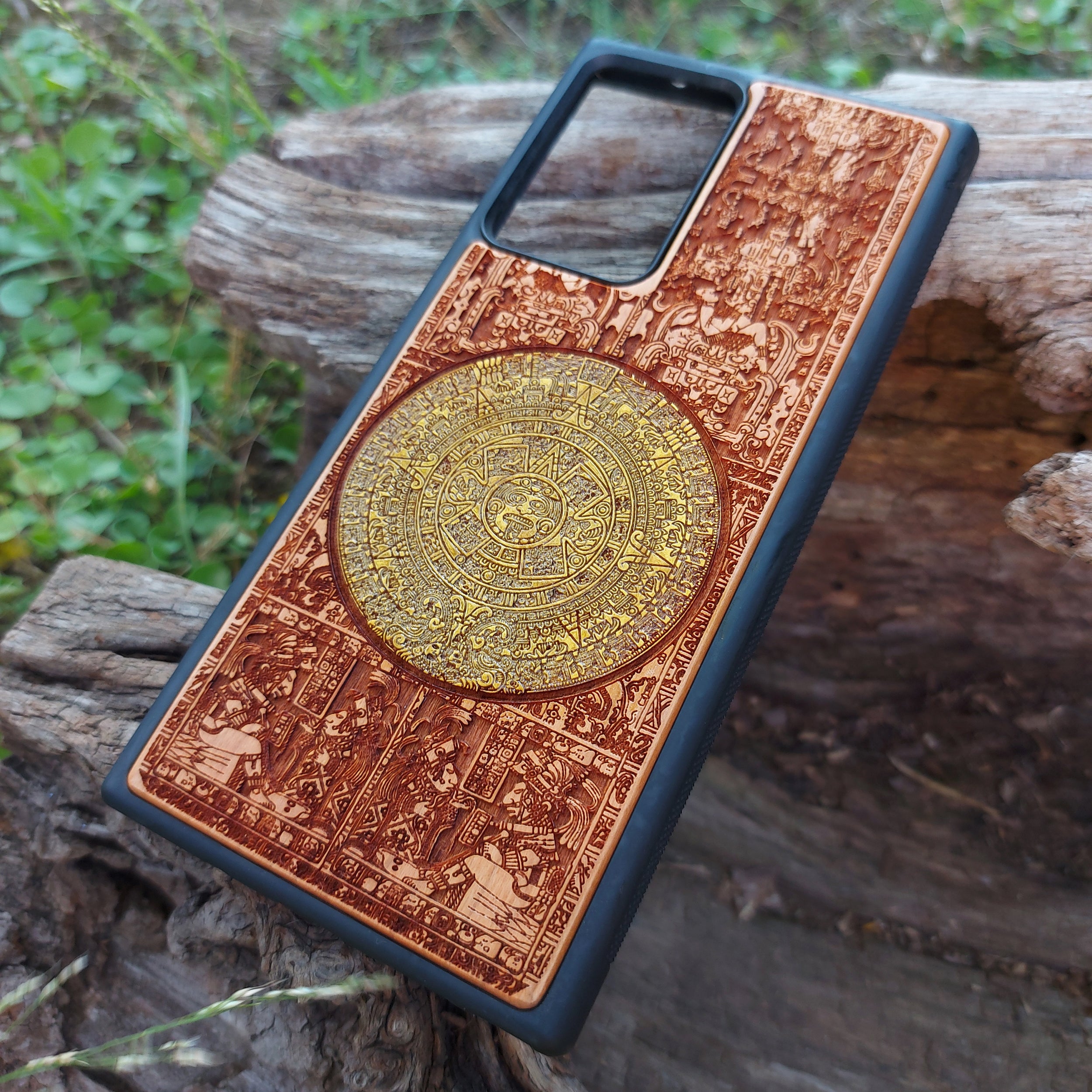 aztec calendar iphone case