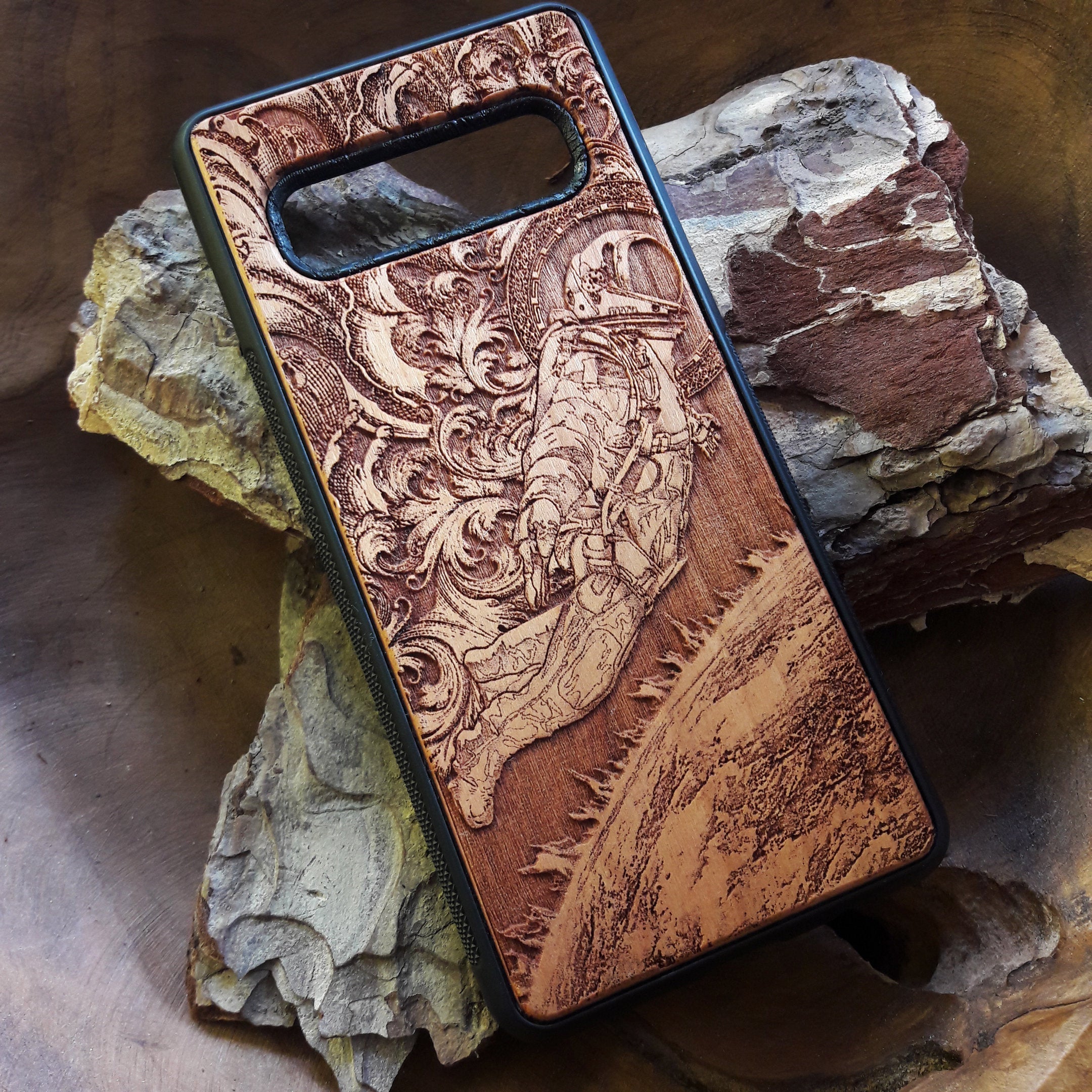Astronaut laser-engraved wooden phone case for iPhone & Samsung Galaxy – iPhone , S Compatible
This optimization highlights the space theme, material, and device compatibility while making the listing attractive to space enthusiasts and ensuring good search engine visibility.