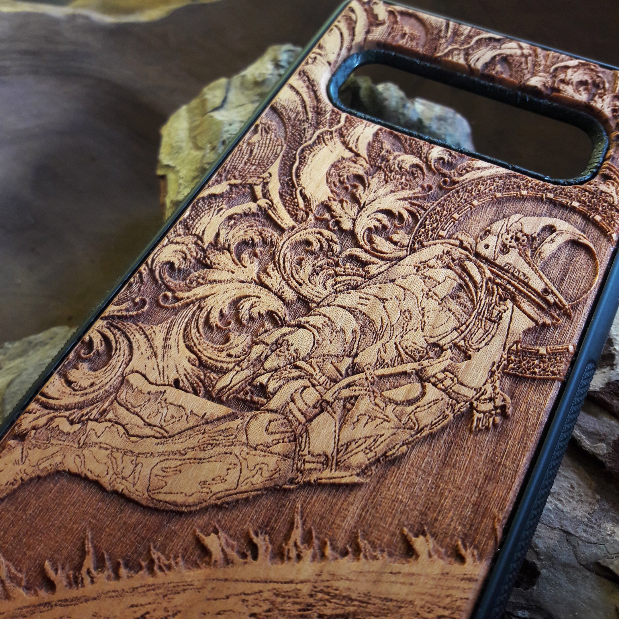 Astronaut laser-engraved wooden phone case for iPhone & Samsung Galaxy – iPhone , S Compatible
This optimization highlights the space theme, material, and device compatibility while making the listing attractive to space enthusiasts and ensuring good search engine visibility.