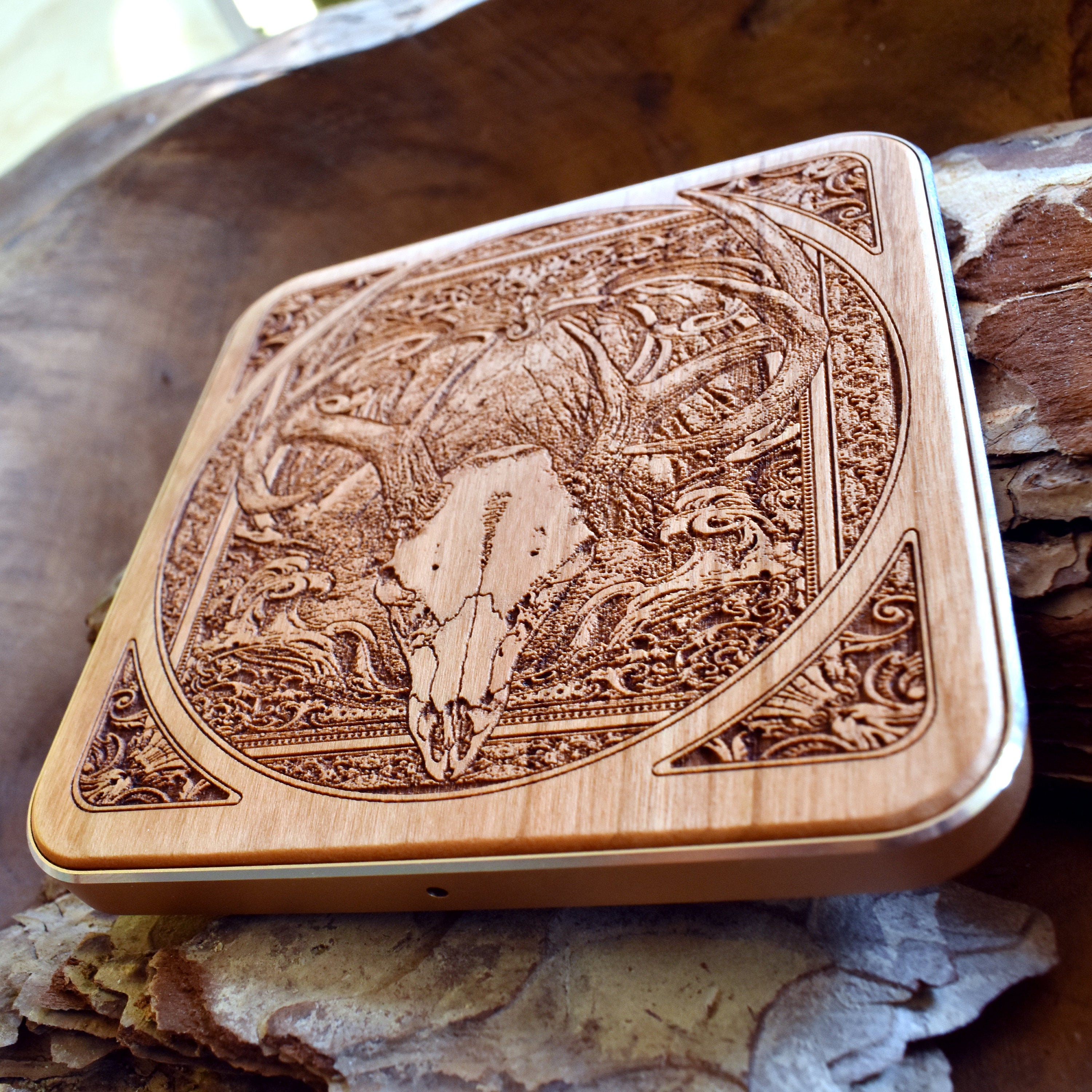 [wood phone case] - [Engravers Dungeon]