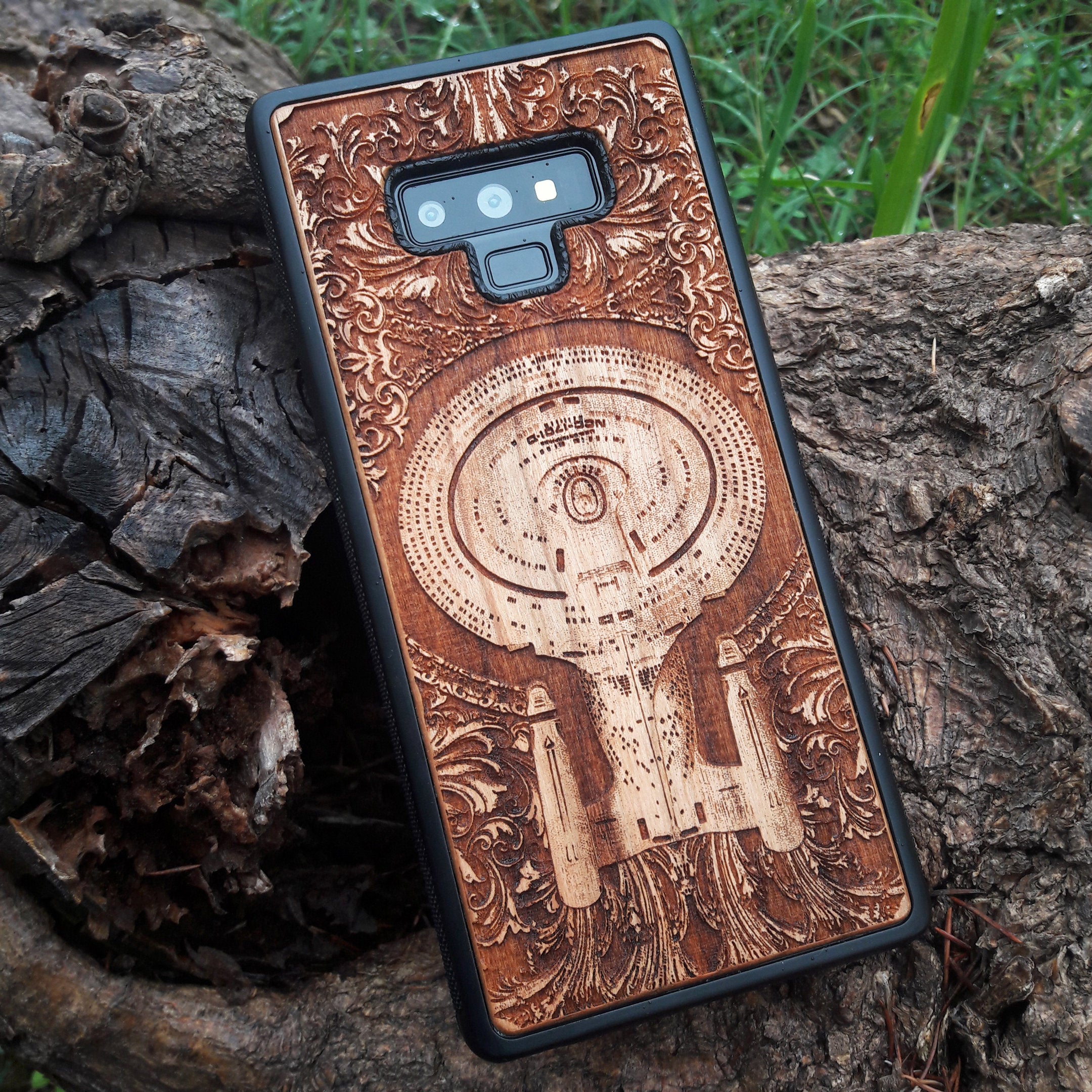 Laser engraved Star Trek NCC-1701D phone case for iPhone & Galaxy models