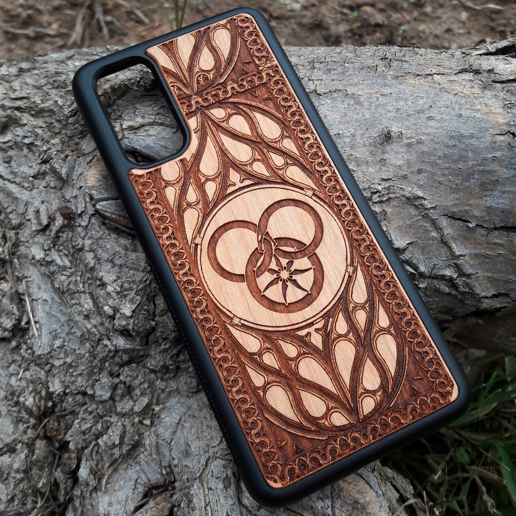 Unique Wheel of Time symbol phone case for fans and collectors