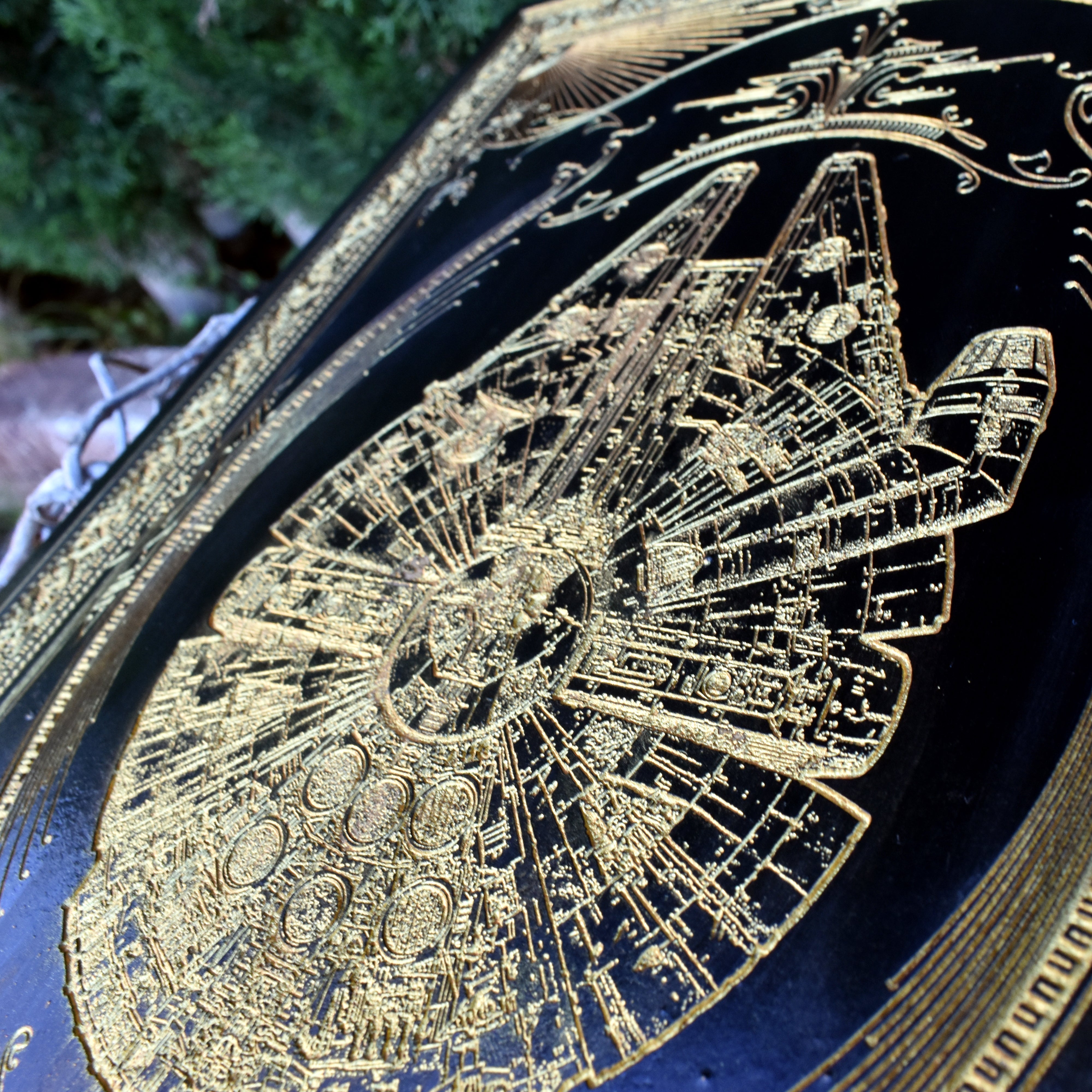 Intergalactic Ship Black Paint Star Wars - Large
