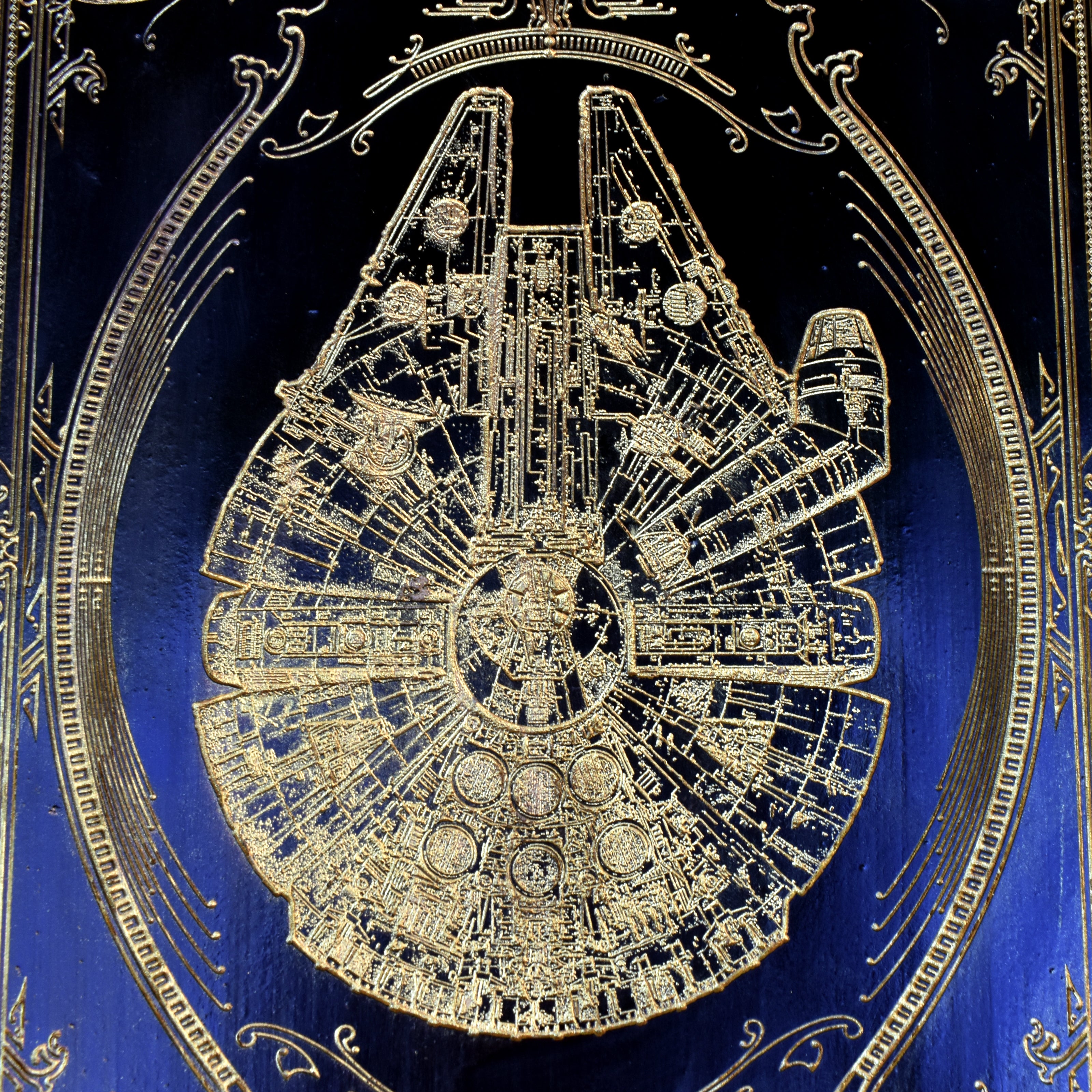 Intergalactic Ship Black Paint Star Wars - Large