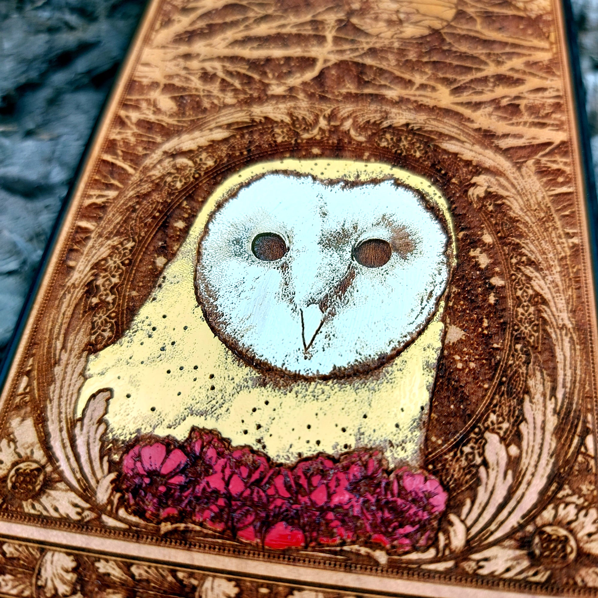 crafted wooden phone case