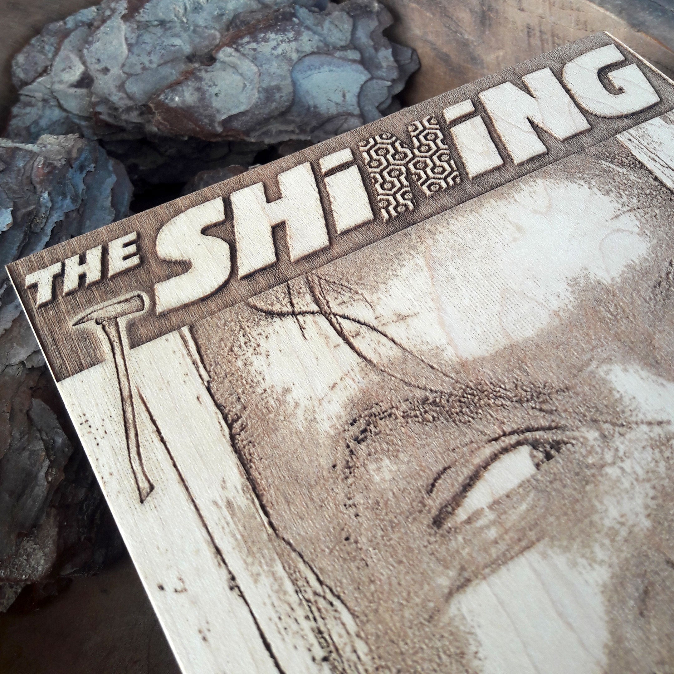 The Shining-inspired wall decor – laser-engraved wood artwork