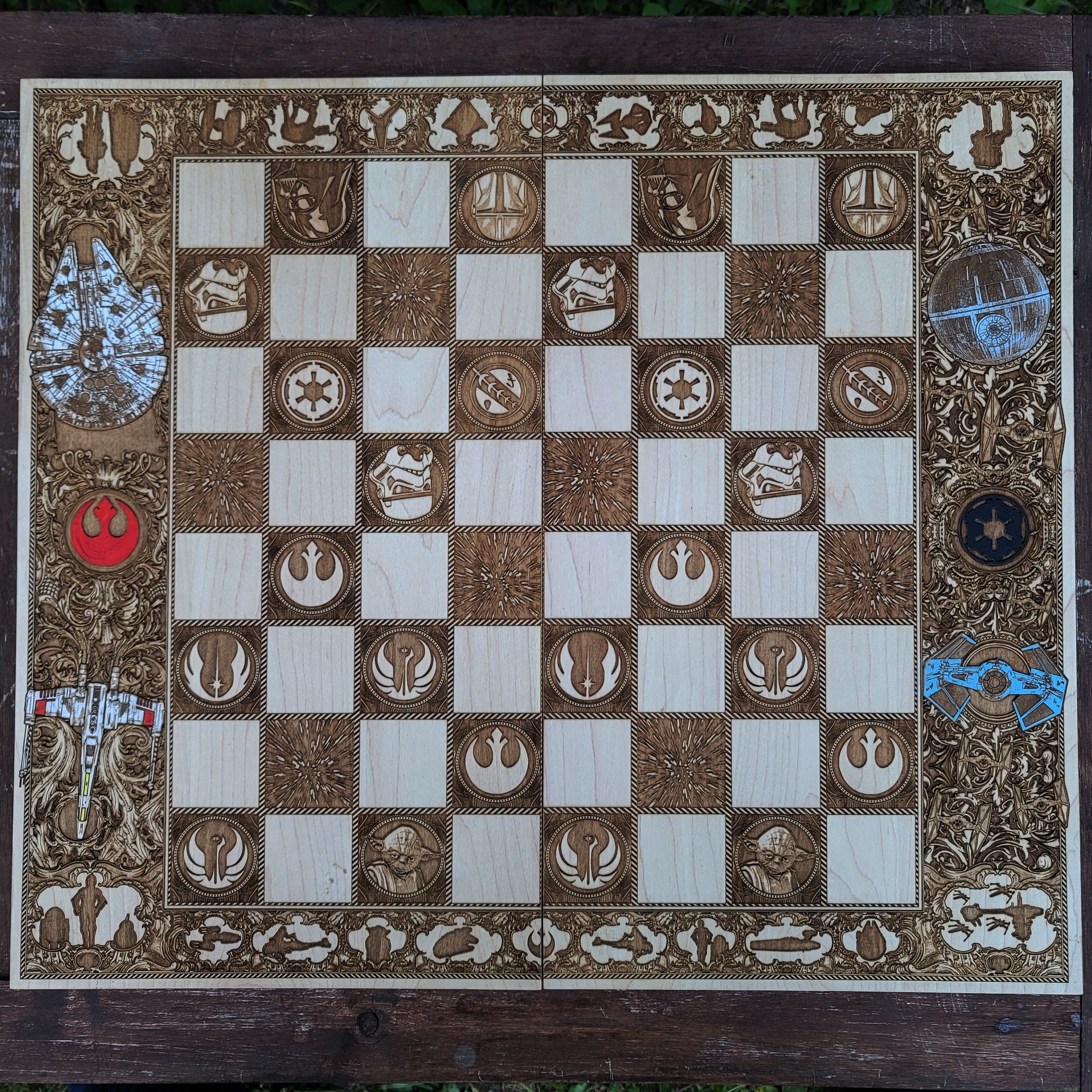 Sci Fi Chess Board - Tournament Size