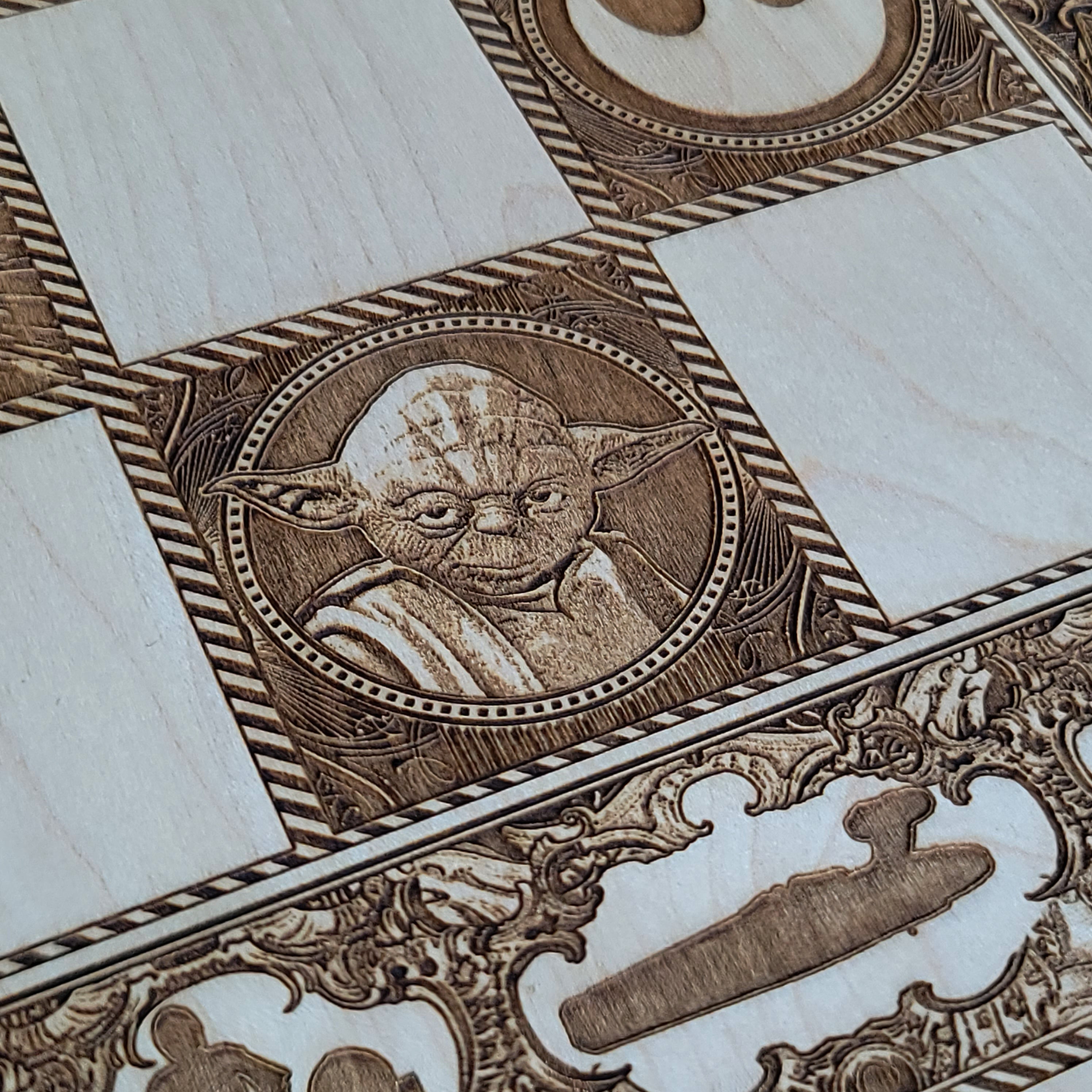 Sci Fi Star Wars  Chess Board - Tournament Size