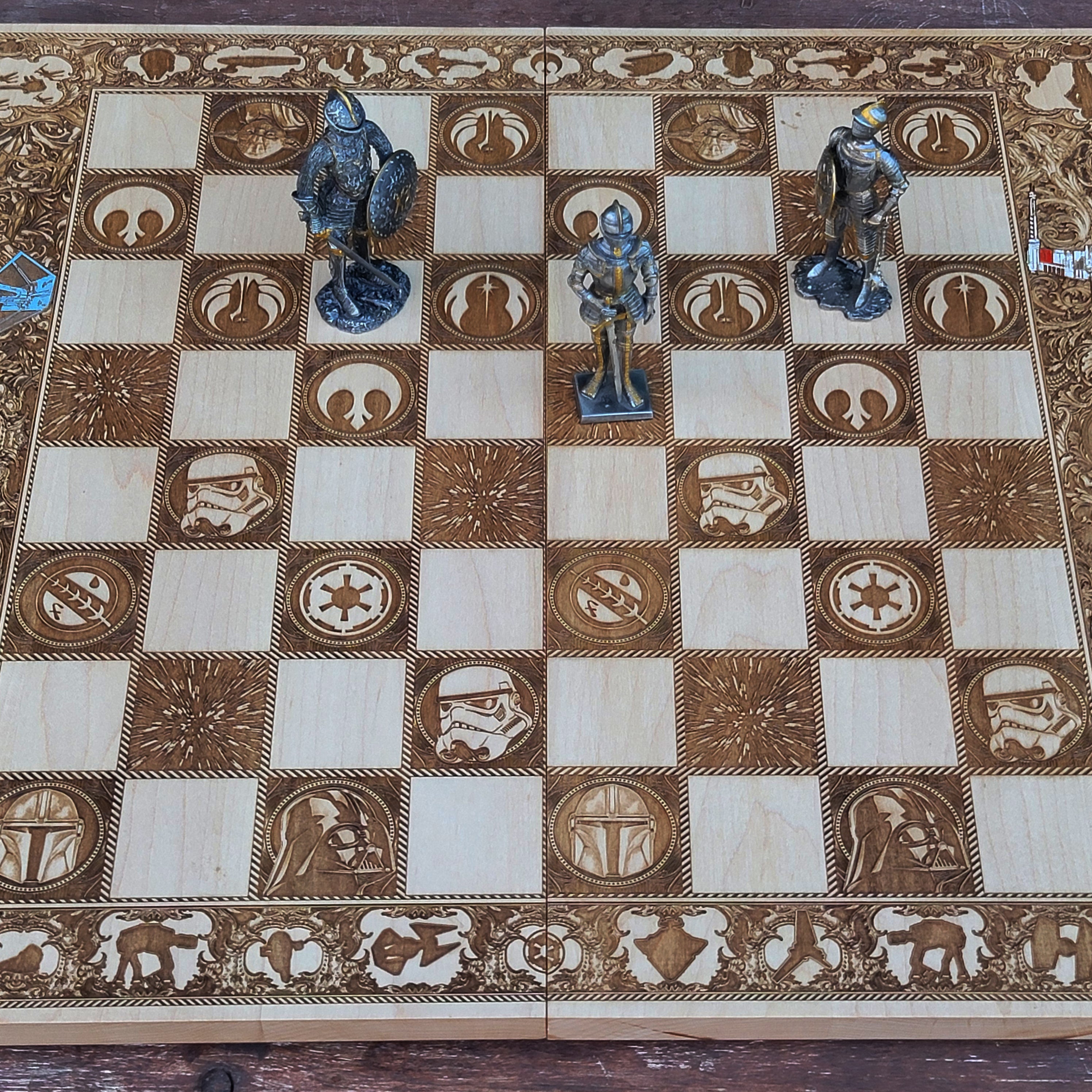 Sci Fi Chess Board - Tournament Size