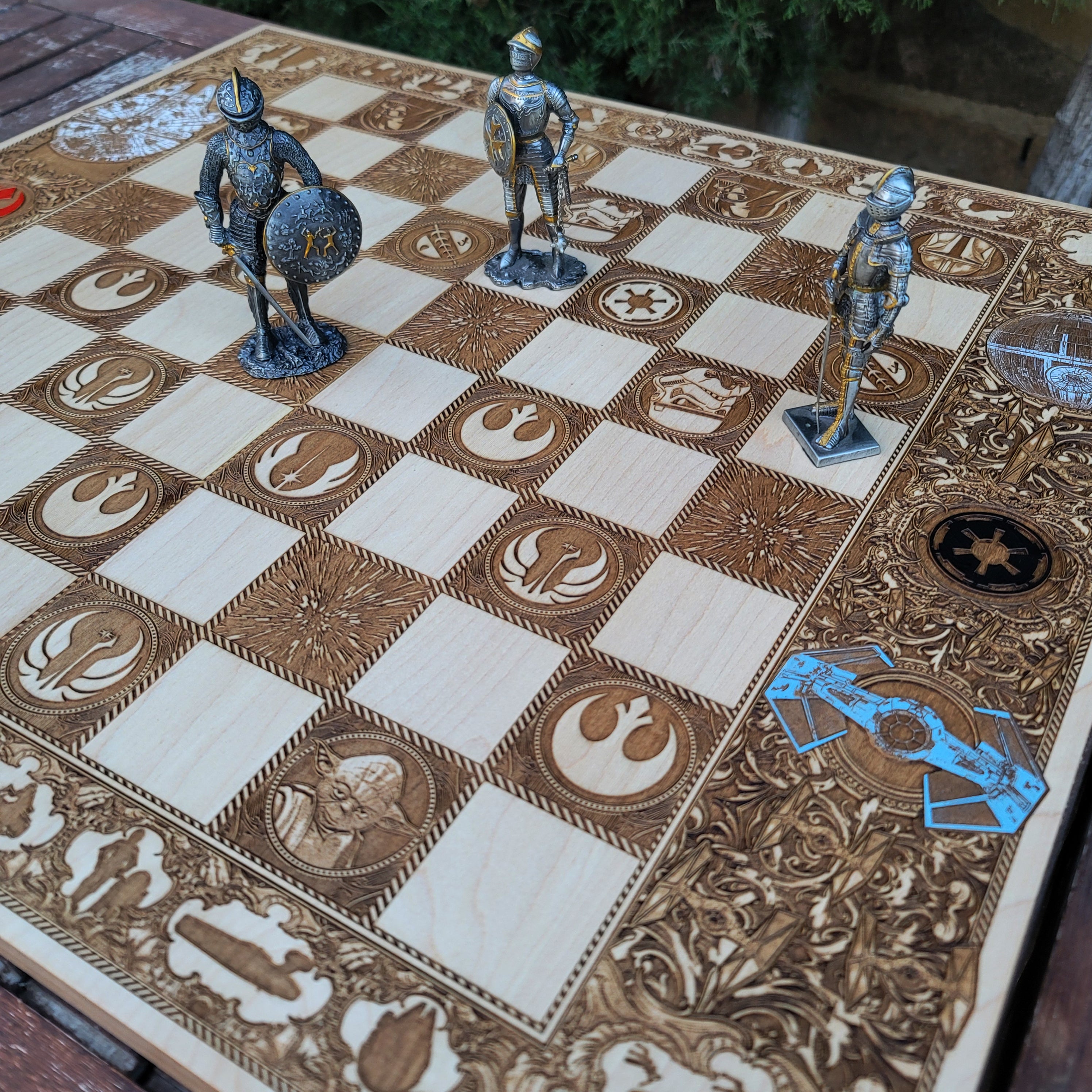 Sci Fi Star Wars  Chess Board - Tournament Size