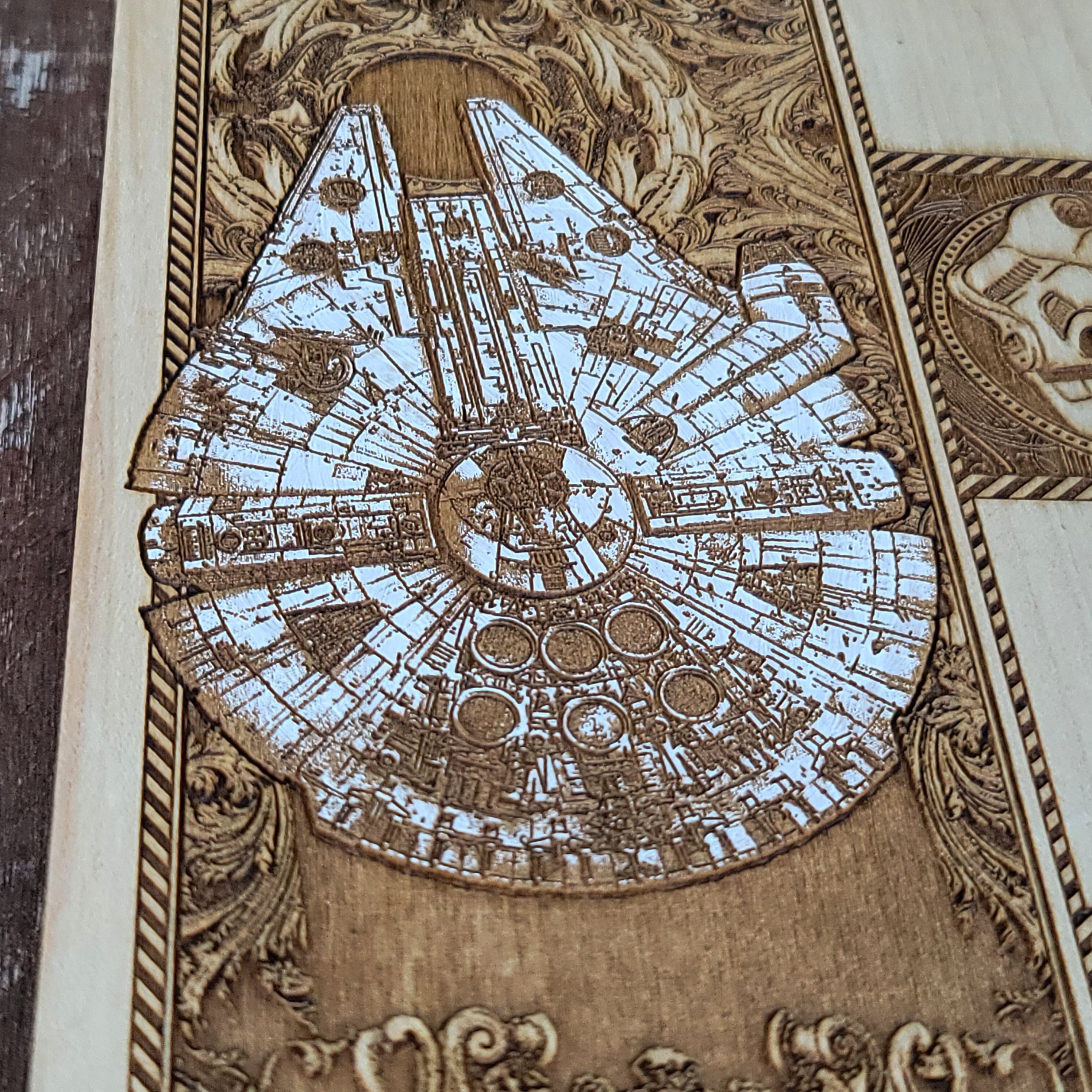 Sci Fi Star Wars  Chess Board - Tournament Size