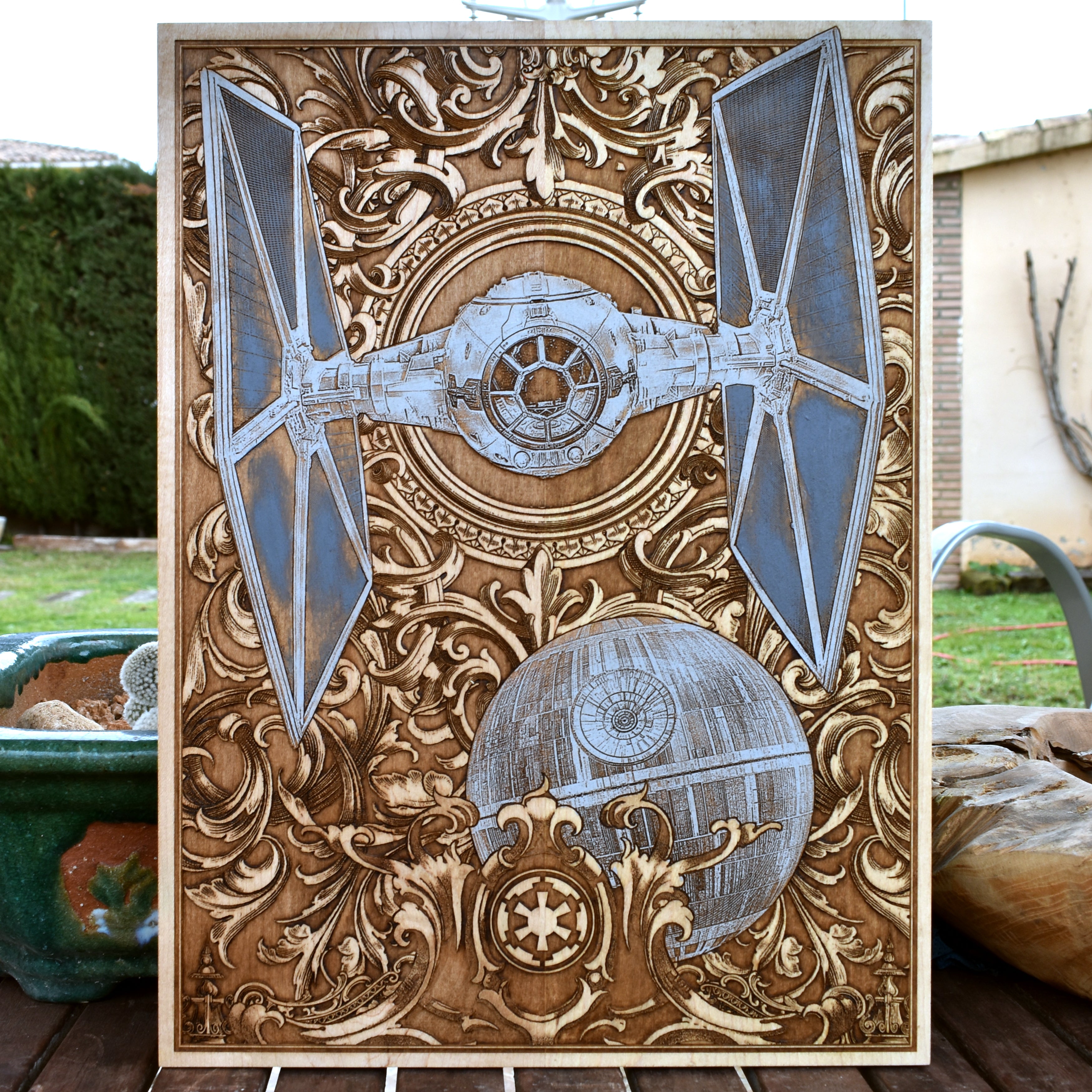 Intergalactic Ship I Star Wars - Large Hand Painted