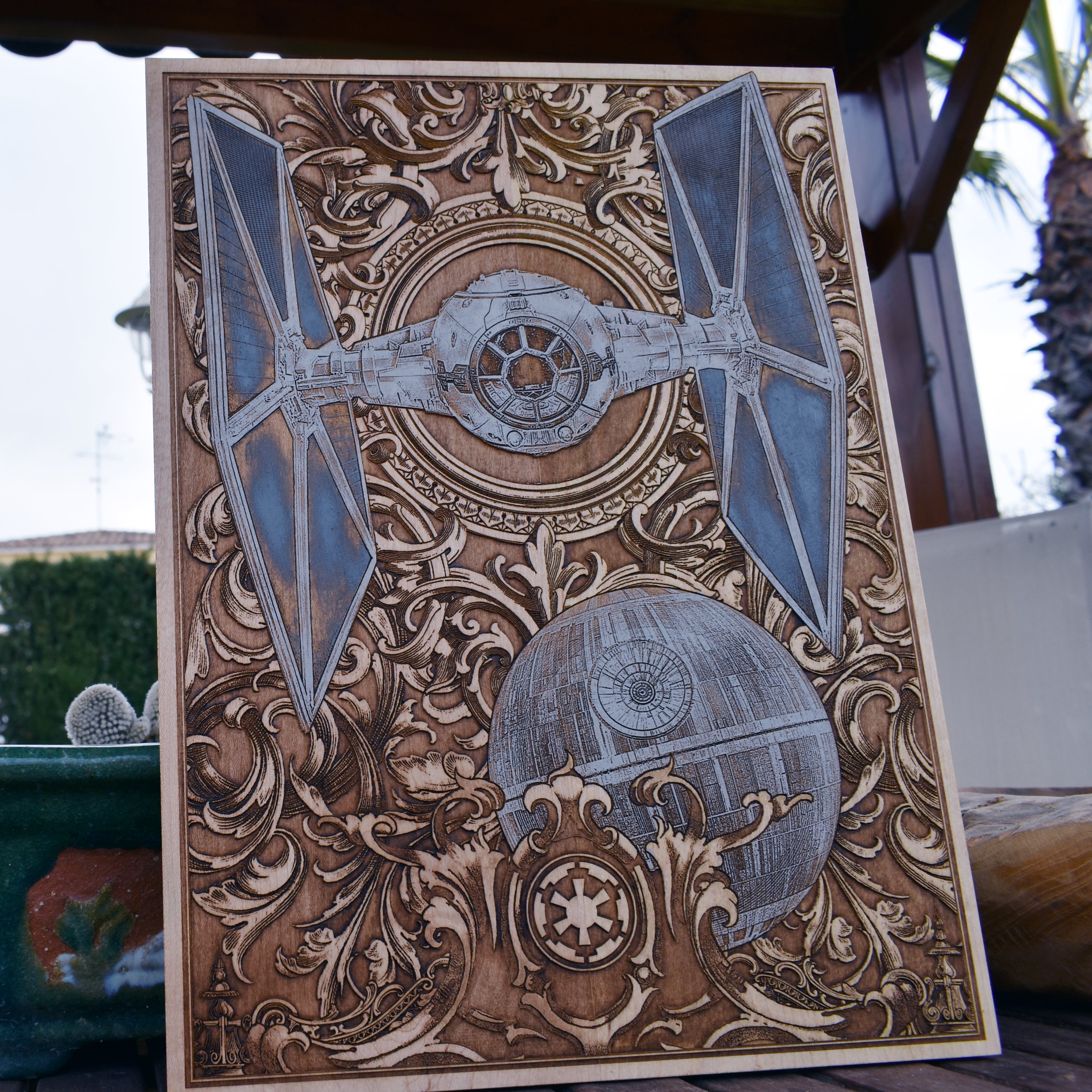 Intergalactic Ship I Star Wars - Large Hand Painted