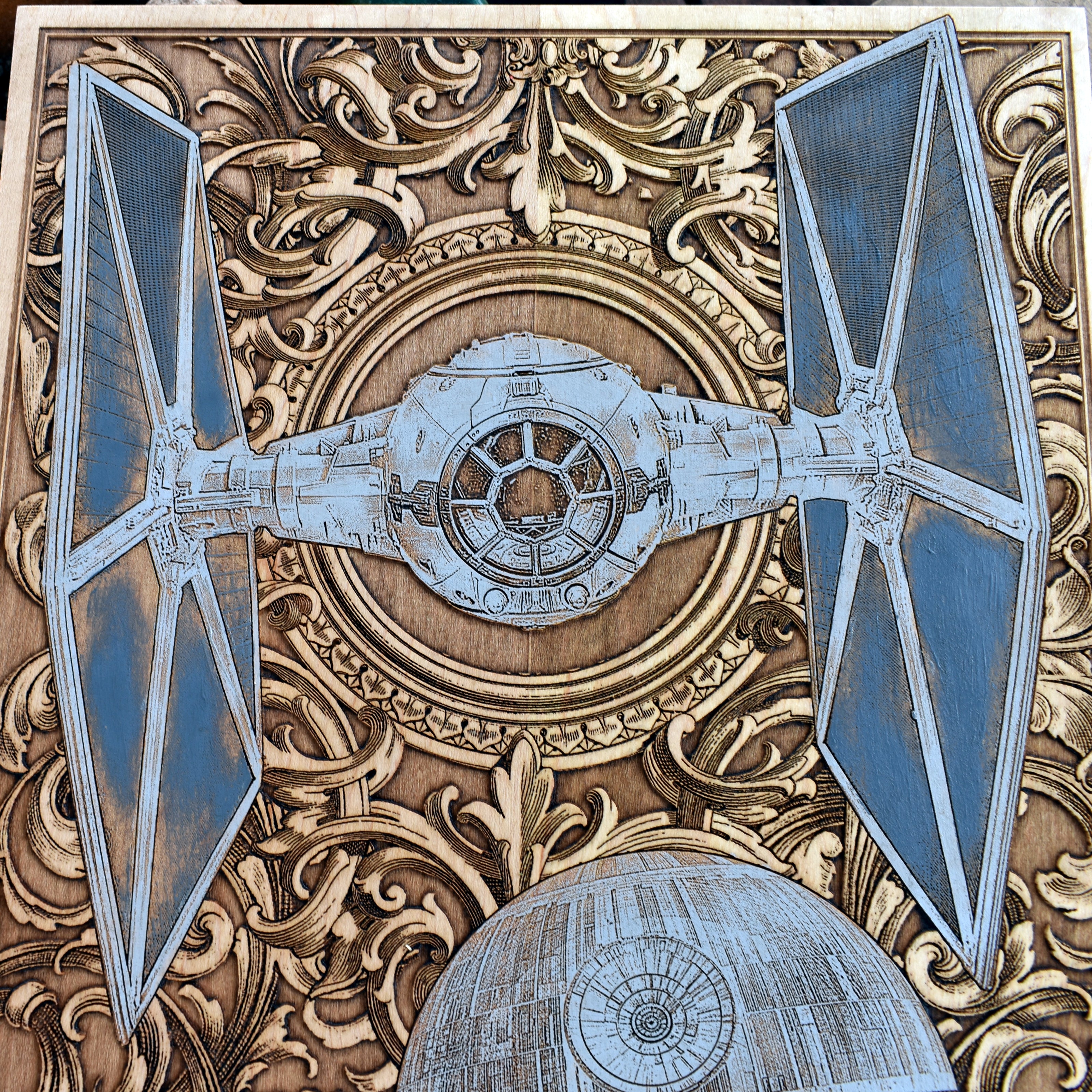 Intergalactic Ship I Star Wars - Large Hand Painted
