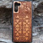 Load image into Gallery viewer, iPhone &amp; Samsung Galaxy Wood Phone Case - Gothic Pattern (1)
