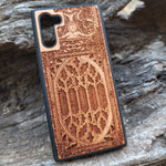 Load image into Gallery viewer, iPhone &amp; Samsung Galaxy Wood Phone Case - Gothic Pattern (6)
