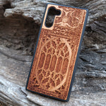 Load image into Gallery viewer, iPhone &amp; Samsung Galaxy Wood Phone Case - Gothic Pattern (6)
