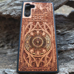 Load image into Gallery viewer, iPhone &amp; Samsung Galaxy Wood Phone Case -  Gothic Pattern Hand Painted
