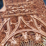 Load image into Gallery viewer, iPhone &amp; Samsung Galaxy Wood Phone Case -  Gothic Pattern Hand Painted
