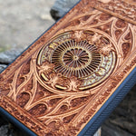 Load image into Gallery viewer, iPhone &amp; Samsung Galaxy Wood Phone Case -  Gothic Pattern Hand Painted

