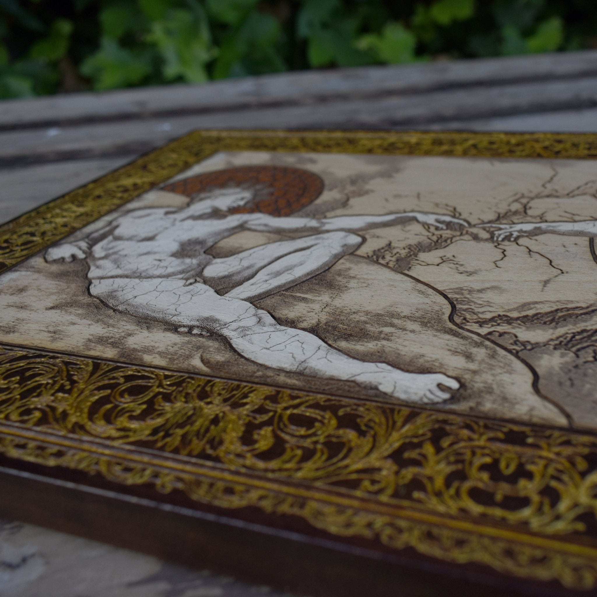 Personalized Michelangelo Creation of Adam wall art, Catholic religious gift for men or women, perfect for birthdays, anniversaries, or home blessings