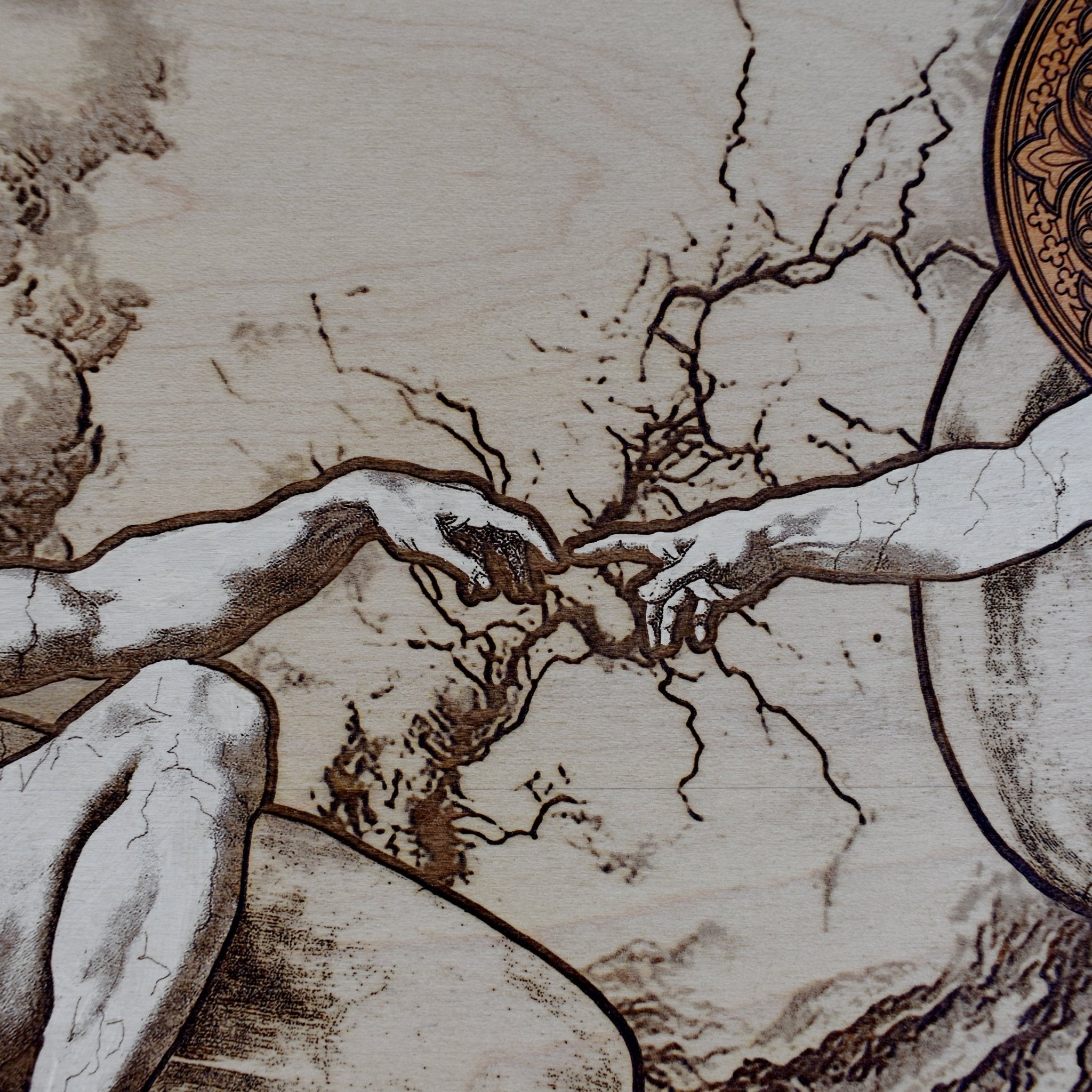 Personalized Michelangelo Creation of Adam wall art, Catholic religious gift for men or women, perfect for birthdays, anniversaries, or home blessings