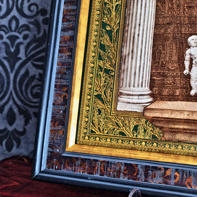 Augustus Roman Emperor - Large Maple Stained Wood