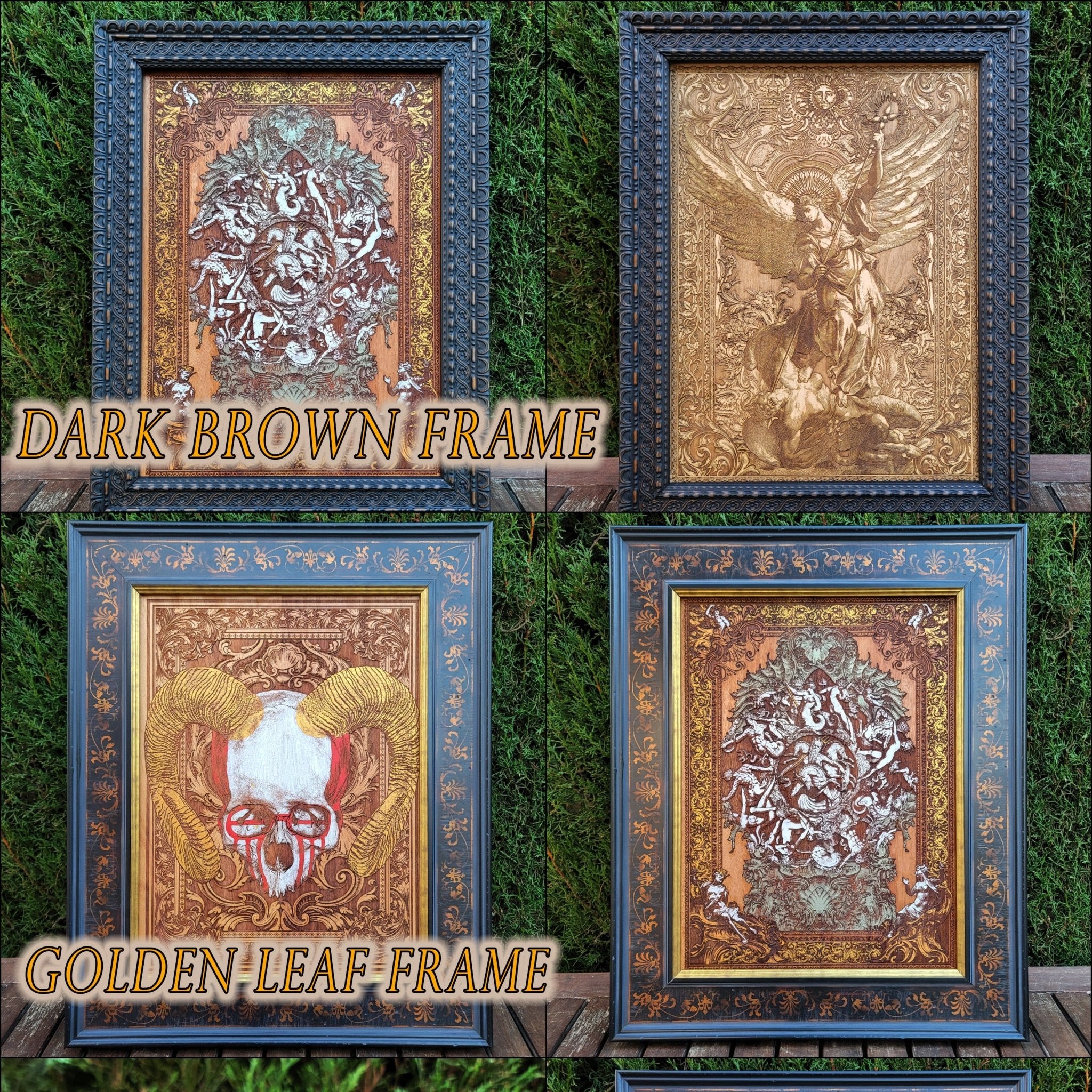 Hand-Painted Souls Maple Clock – Unique Gift for Weddings