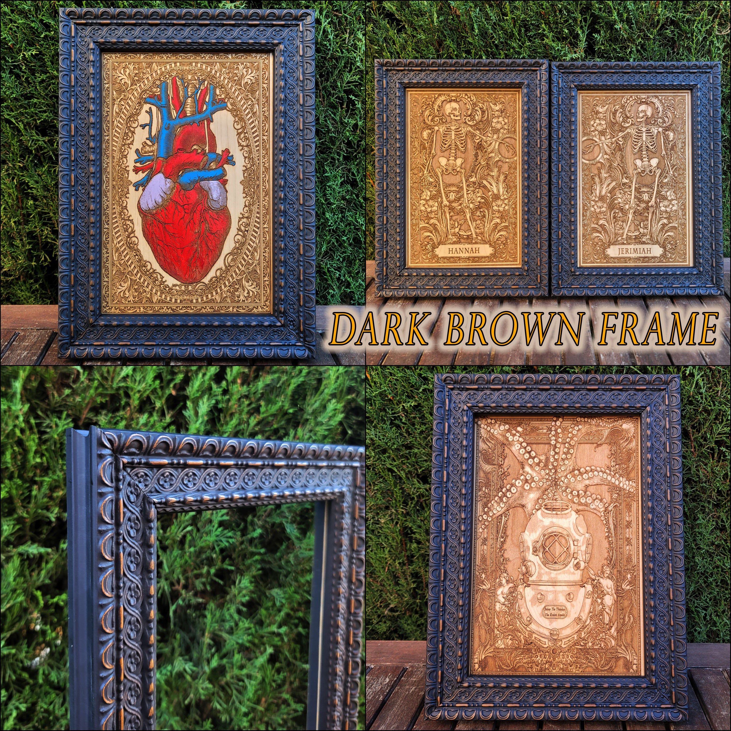 Frankenstein Monster Wood Wall Art IV - Medium