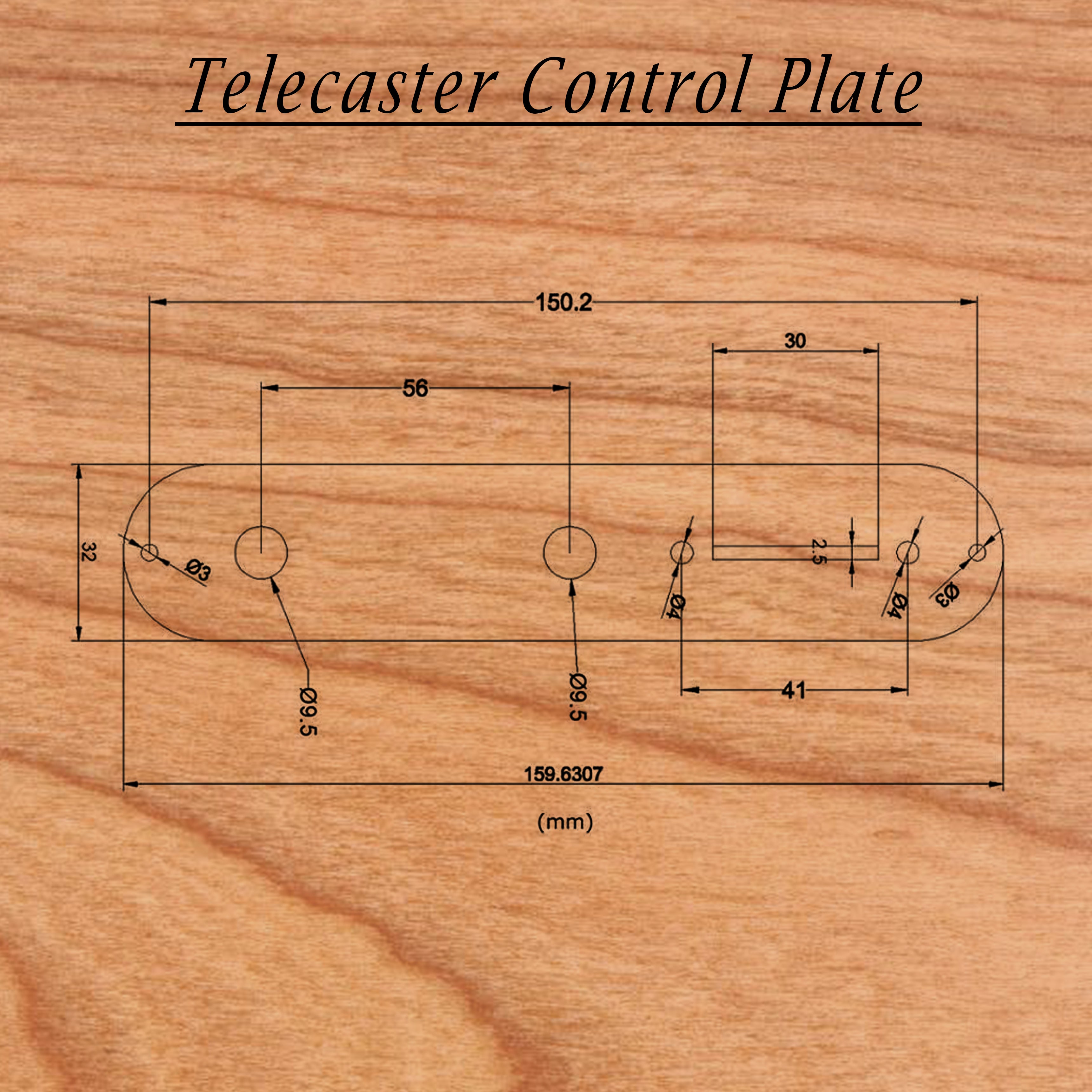 Custom Engraved Telecaster Control Plate – Star Wars Rebel Inspired Design – Compatible with Fender Telecaster Star Wars