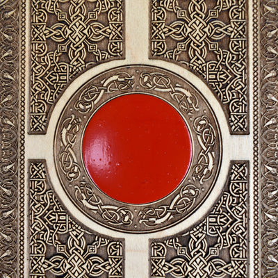 Handmade wooden artwork 'nan' – wood gift for 5 year anniversary, wedding present, gift for him or her, romantic handcrafted decor