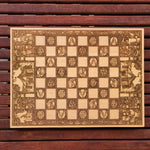 Load image into Gallery viewer, Vintage Circus Wooden Chess Board Game Set - A3 Size - 1.25&quot; / 32 mm Square
