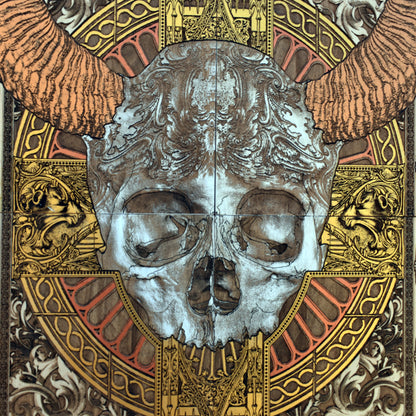 Cross Skull II  - Mega Large - 4 Wood Pieces