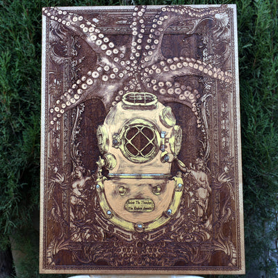 In The Depths - Cedar Wood - Large