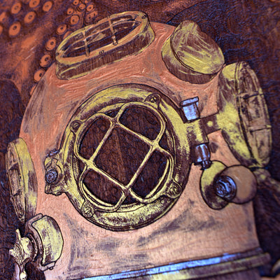 In The Depths - Cedar Wood - Large