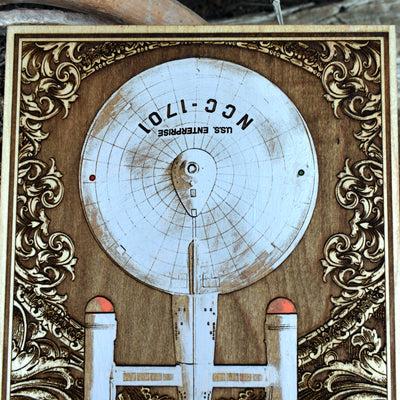 Intergalactic Ship VIII Enterprise- Medium Hand Painted Alien xenomorph HR Giger biomechanical engraved phone case