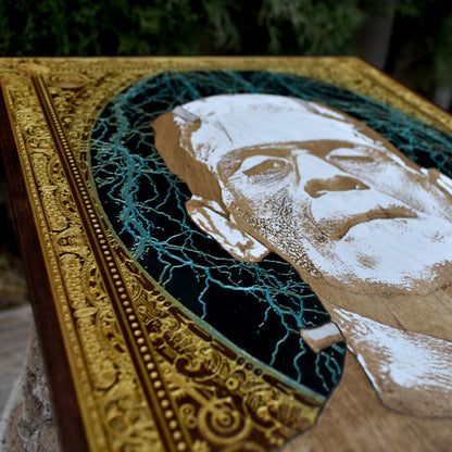 Frankenstein Monster - Large - Black & Walnut Stained