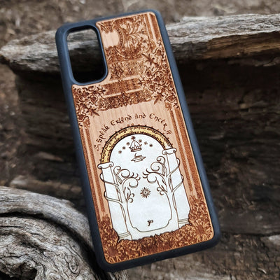 Hand-painted white wood phone case featuring unique, custom design with intricate details. Compatible with iPhone , 15, 14, 13, 12, 11 Pro Max Mini, and Samsung Galaxy S, S24, S23, S22, S21, S20 Ultra, Plus, Note 20. Slim, durable, and protective with artistic flair.