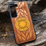 Load image into Gallery viewer, iPhone &amp; Samsung Galaxy Wood Phone Case - Grace Sword of Truth Artwork  Hand Painted
