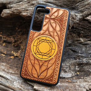 iPhone & Samsung Galaxy Wood Phone Case - Grace Sword of Truth Artwork  Hand Painted