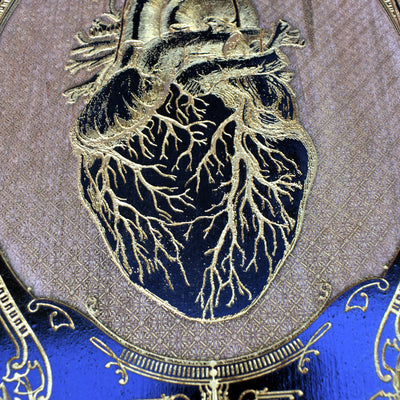 Gothic engraved wood art – gothic art, engraved wood, dark fantasy, skeleton design, artisan crafted