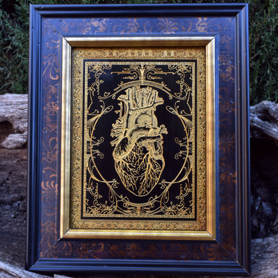 Handmade wooden artwork 'nan' – wood gift for 5 year anniversary, wedding present, gift for him or her, romantic handcrafted decor